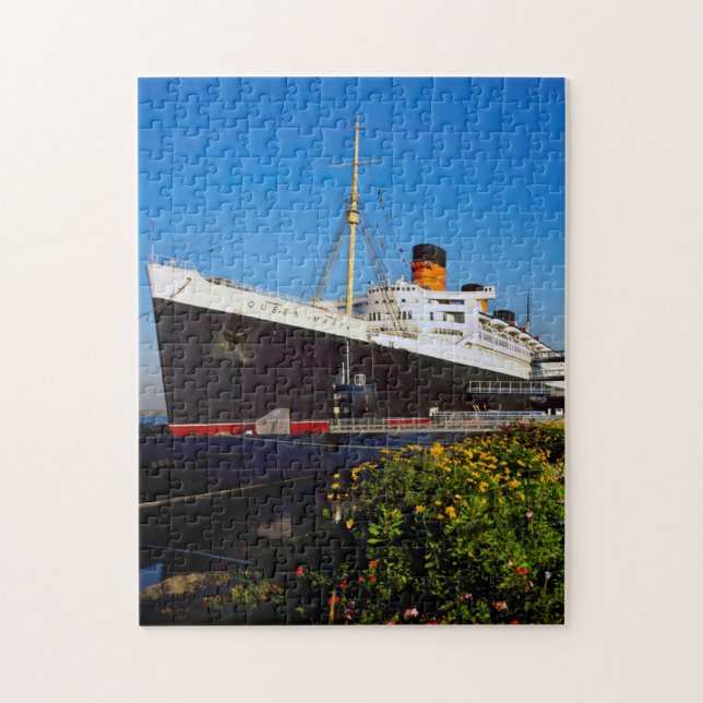Queen Mary-linjefartyg Kalifornien. Pussel (Vertikal)