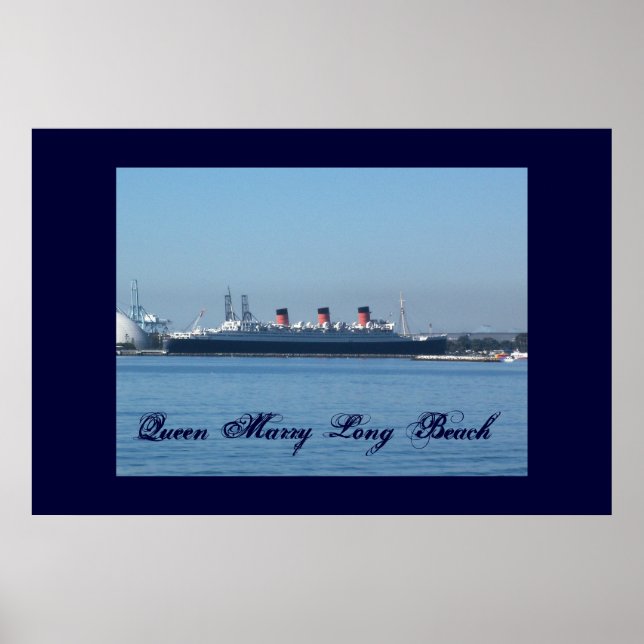 Queen Mary Long Beach Wall Poster (Framsidan)
