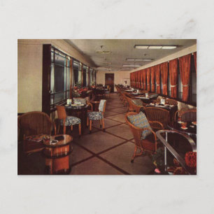 Queen Mary Starboard-trädgårdslounge Vykort