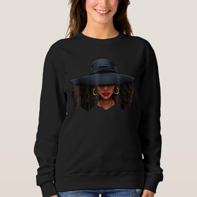 Queen Melanin Black History Month Afro African Pri T Shirt (Framsida)
