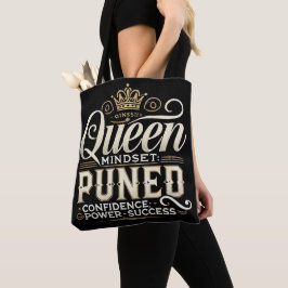 Queen Mindset – Tuned for Confidence Tote Tygkasse
