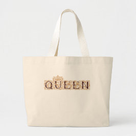 Queen Minimalist Tote Bag - Elegant Varje dag Carr Jumbo Tygkasse