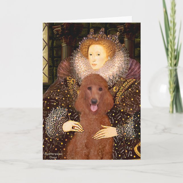 Queen - Mörk Red Standard Pudel #1 Kort (Framsida)