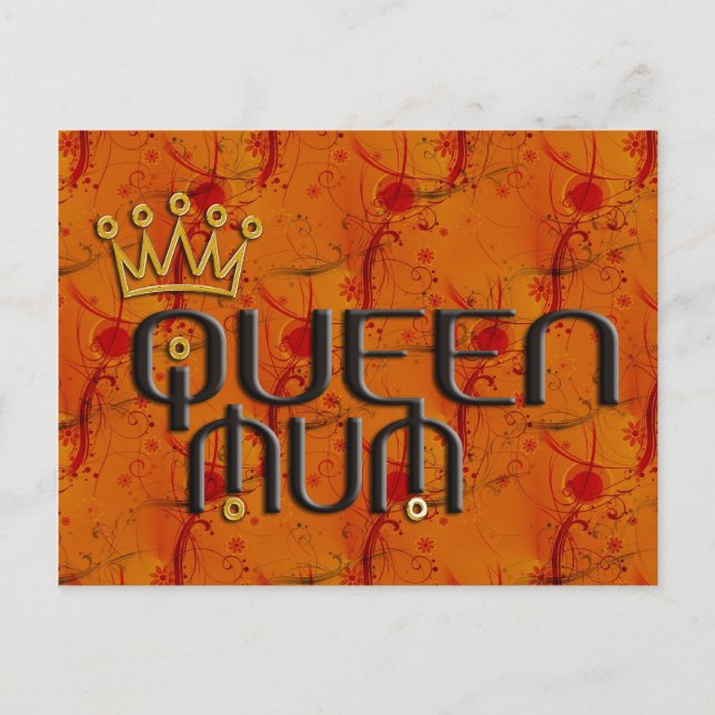 Queen Morsa in Red Vykort (Framsida)