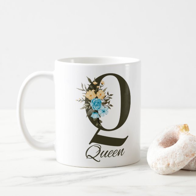 Queen Mugg - Elegant Typography Design Gift för he (Med munk)