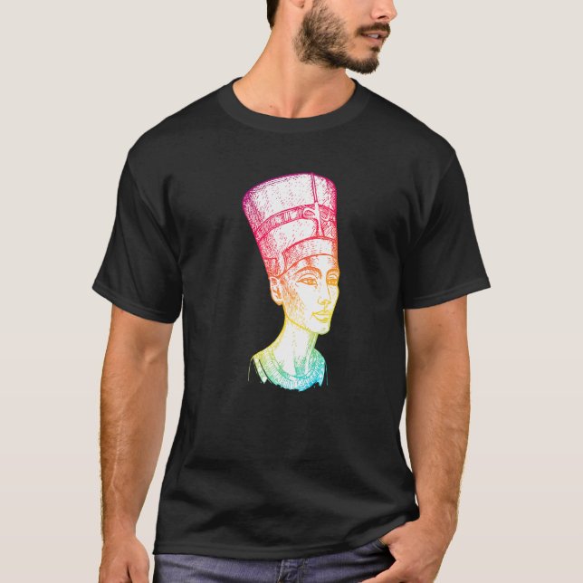 Queen Nefertari Ancient Egypten T Shirt (Framsida)
