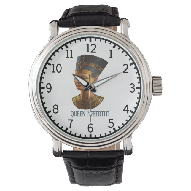 Queen Nefertiti Ancient Egyptens presentdesign Armbandsur (Framsida)