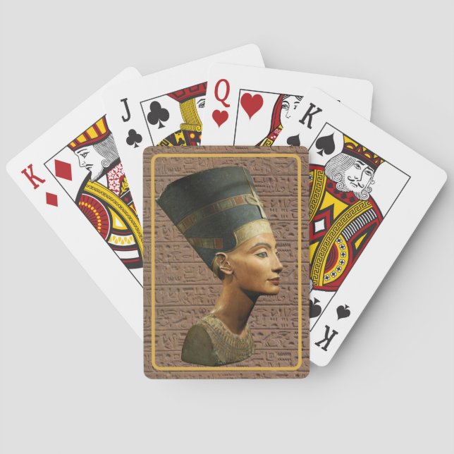 Queen Nefertiti Ancient Royal Spelkort (Baksidan)