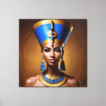 "Queen Nefertiti" Vackert Ancient African Queen