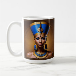 "Queen Nefertiti" Vackert Ancient African Queen Kaffemugg