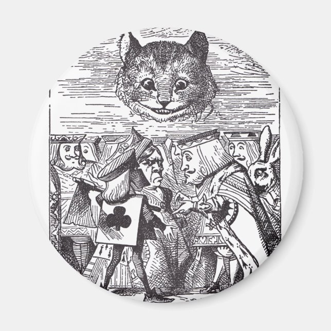 Queen och Cheshire Cat Magnet (Framsidan)