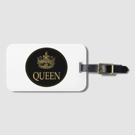 Queen och Krona Emblem Bagagebricka