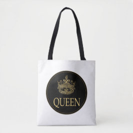 Queen och Krona Emblem Tygkasse