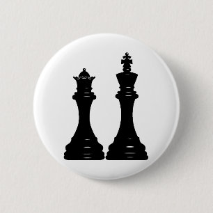 Queen och kung chess biet knapp