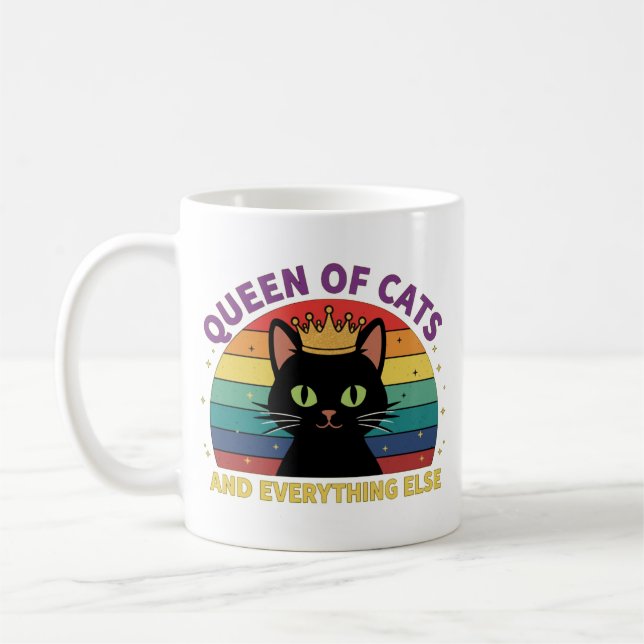 Queen of Cats Kaffemugg (Vänster)