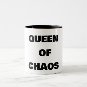 QUEEN OF CHAOS Två-Tonad MUGG