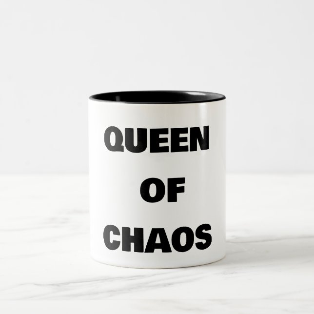 QUEEN OF CHAOS Två-Tonad MUGG (Center)