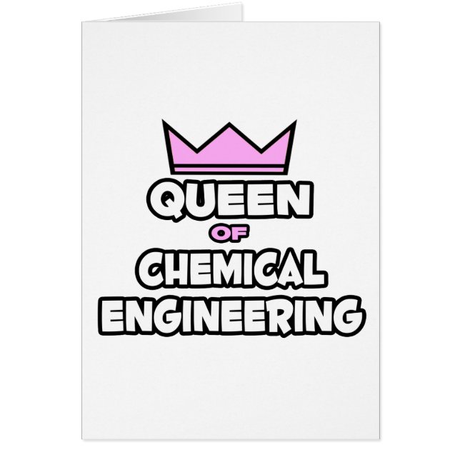 Queen of Chemical Engineering Hälsningskort (Framsidan)