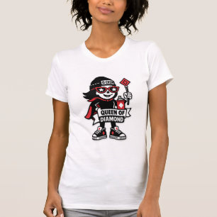 Queen of Diamonds Street Mascot - High-Stakes Edit T Shirt