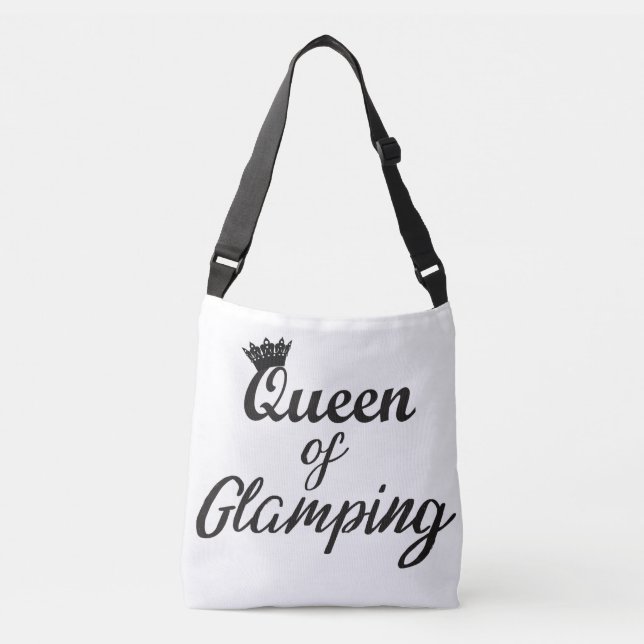 "Queen of Glamping" Tote Bag Axelväska (Framsida)