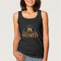Queen of Halloween-Tank Black