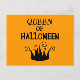 Queen of Halloween Vykort