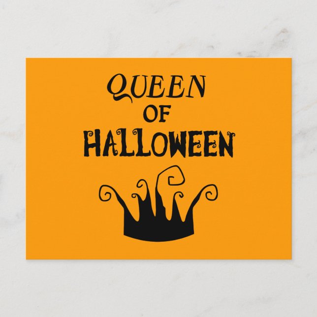 Queen of Halloween Vykort (Framsida)
