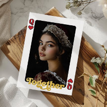 Queen of Hearts Anpassningsbar Photo Valentines da