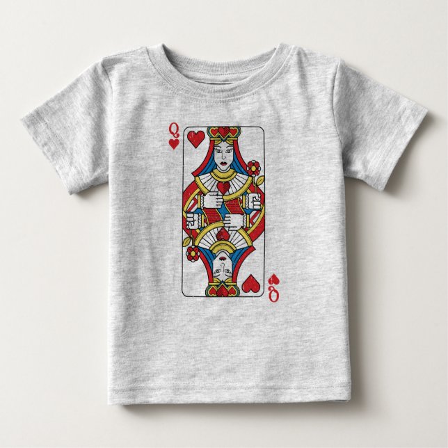 Queen of Hearts Baby Tee (Framsida)