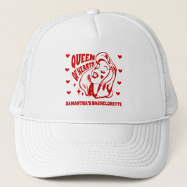 Queen of Hearts Bachelorette Party Hats Keps