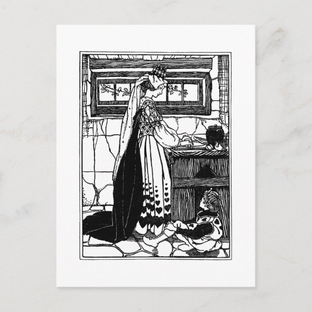 Queen of Hearts Baking Tarts Vykort (Framsida)