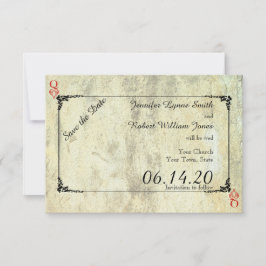 Queen of Hearts Bröllop spara datum Spara Datumet