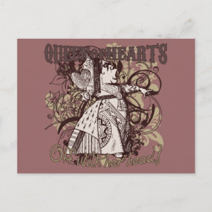 Queen of Hearts Carnivale Stil Vykort
