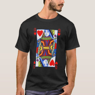 Queen of Hearts Funny Alla hjärtans dag Tee Poke