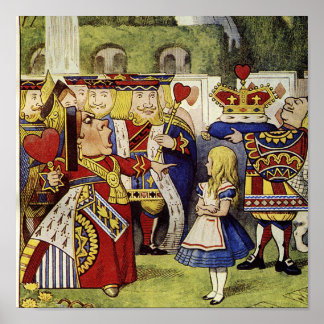 Queen of Hearts Kanvastryck Poster