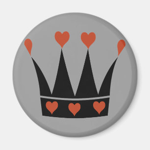 Queen of Hearts Krona Magnet