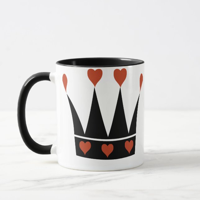Queen of Hearts Krona Mugg (Vänster)