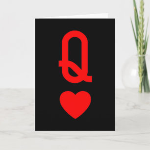 Queen Of Hearts Matchande Par Alla Hjärtans Dag D Kort