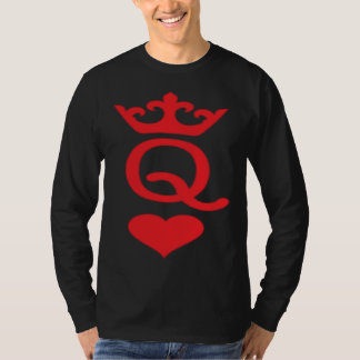 Queen Of Hearts Matchande Par Alla Hjärtans Dag T Shirt