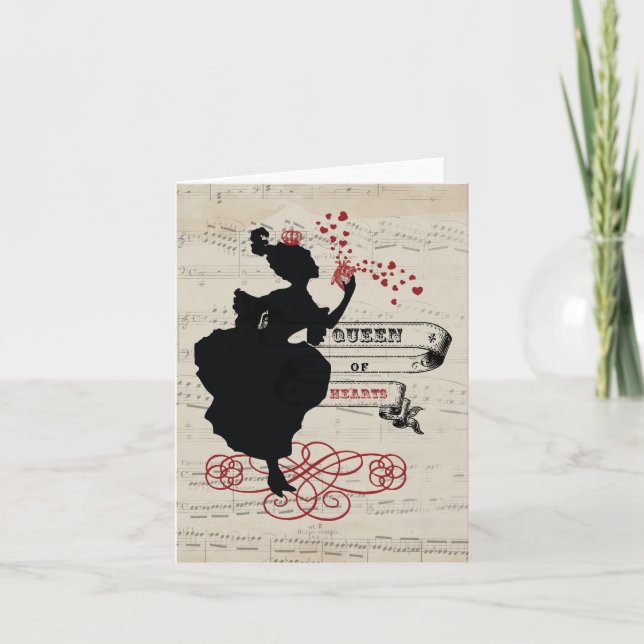 Queen of Hearts Notecards Kort (Framsida)