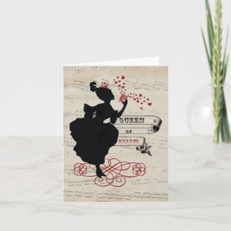 Queen of Hearts Notecards Kort