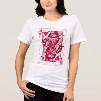 Queen of Hearts PNG, Valentine Coffee Girl, Trendy T Shirt