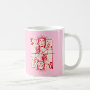 Queen of Hearts Preppy Art Kaffemugg