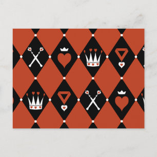 Queen of Hearts Royal Motifs Vykort