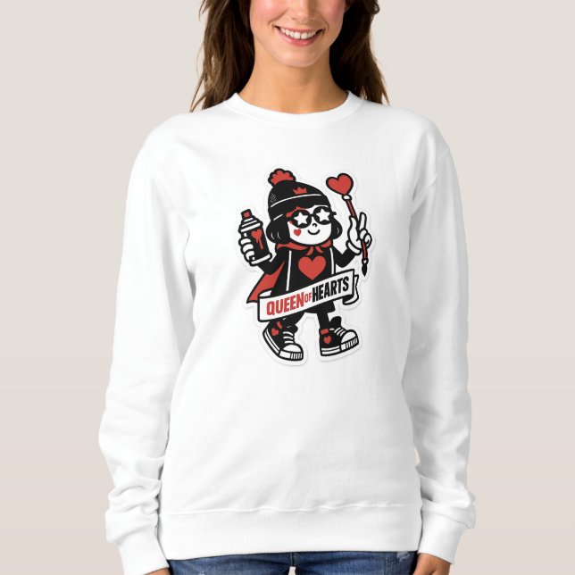 Queen of Hearts Street Mascot - Grind Crew Edition T Shirt (Framsida)