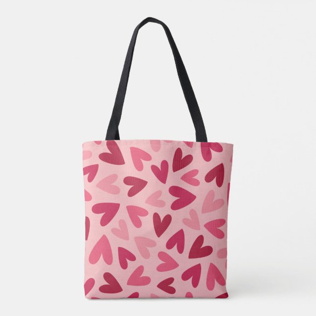 Queen of Hearts Tote Tygkasse (Baksida)