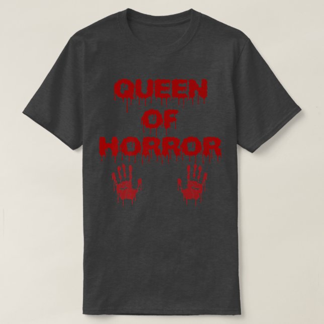 Queen of Horror Halloween T Shirt (Design framsida)
