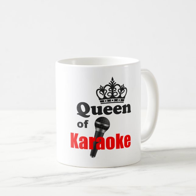 Queen of Karaoke Kaffemugg (Framsida höger)