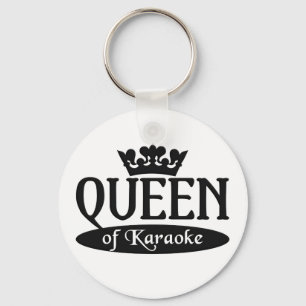 Queen of Karaoke keychain Nyckelring