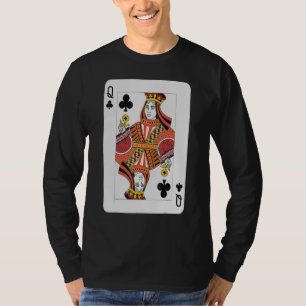 Queen of Klubbs Pro Poker Tur Player Winner Costum T Shirt